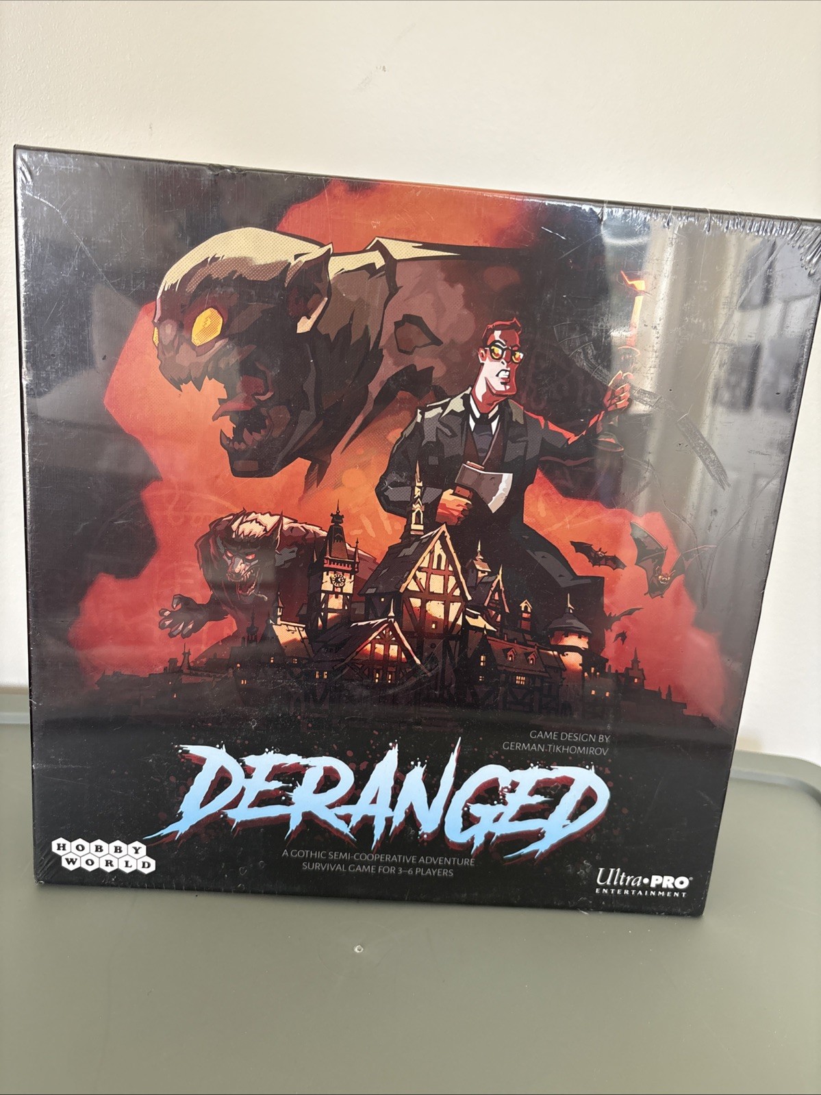 Deranged Board Game Gothic Horror Survival Cooperative Ultra Pro 2019 New Sealed