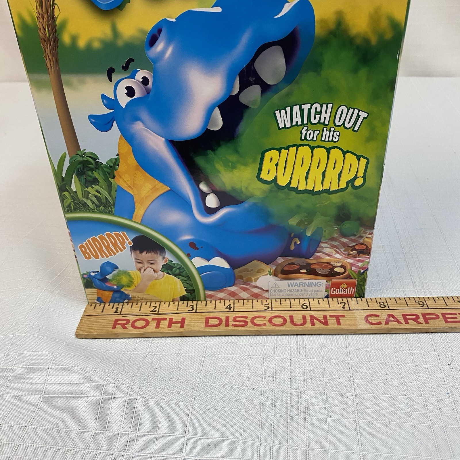 Burping Bobby Hippo Game by Goliath 2-4 Players, Ages 4+ New Batteries READ
