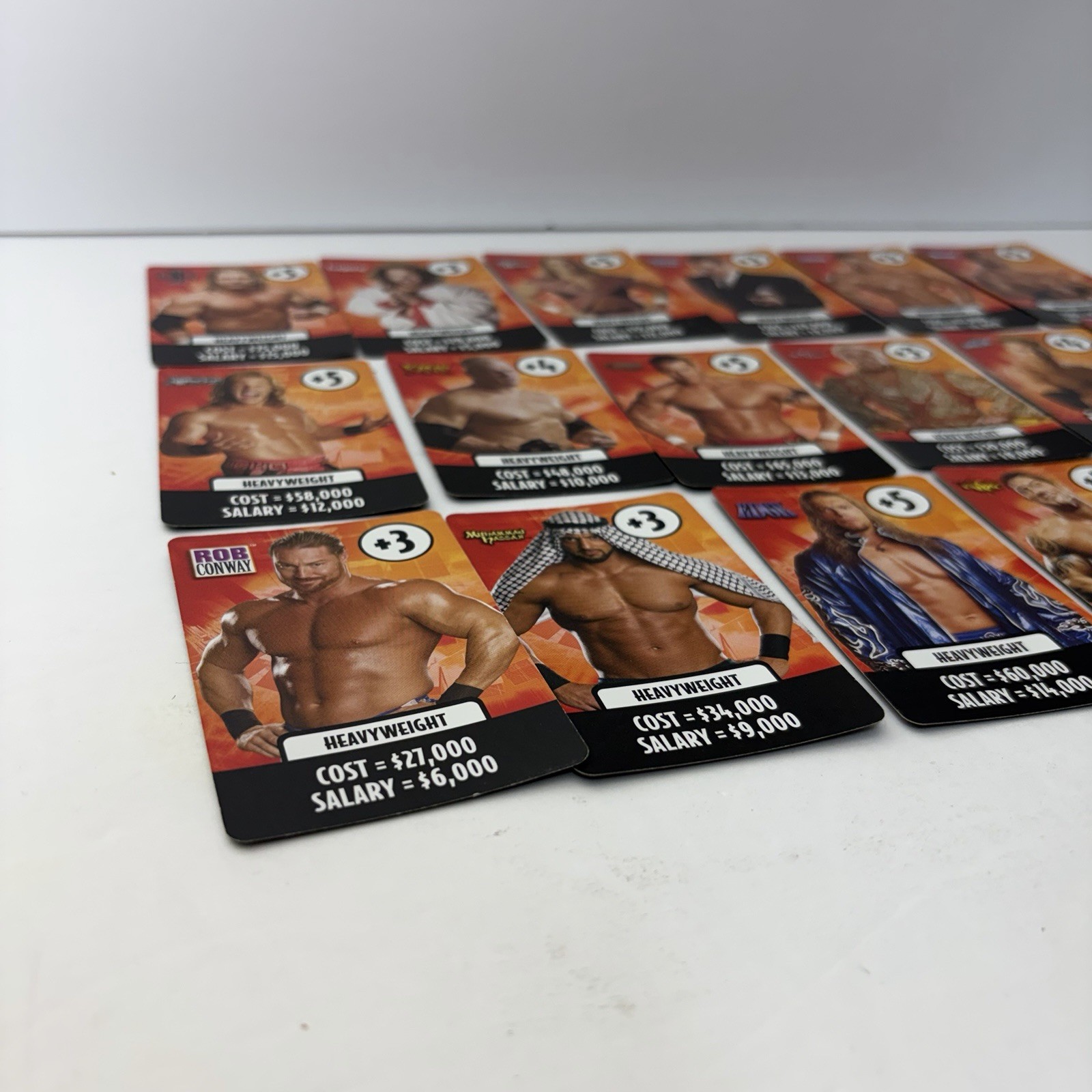 2005 wwe DVD Board Game Raw Cards Lot Of 18