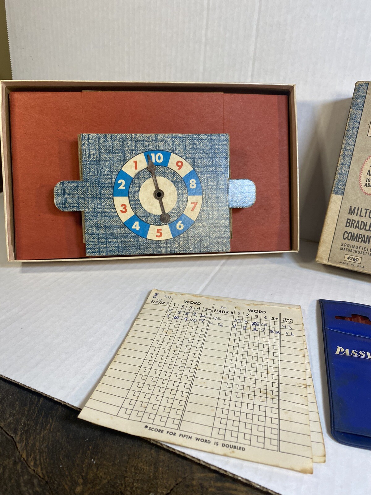 Vintage 1962 Password Game from Milton Bradley Company Volume Two No. 4260 Used