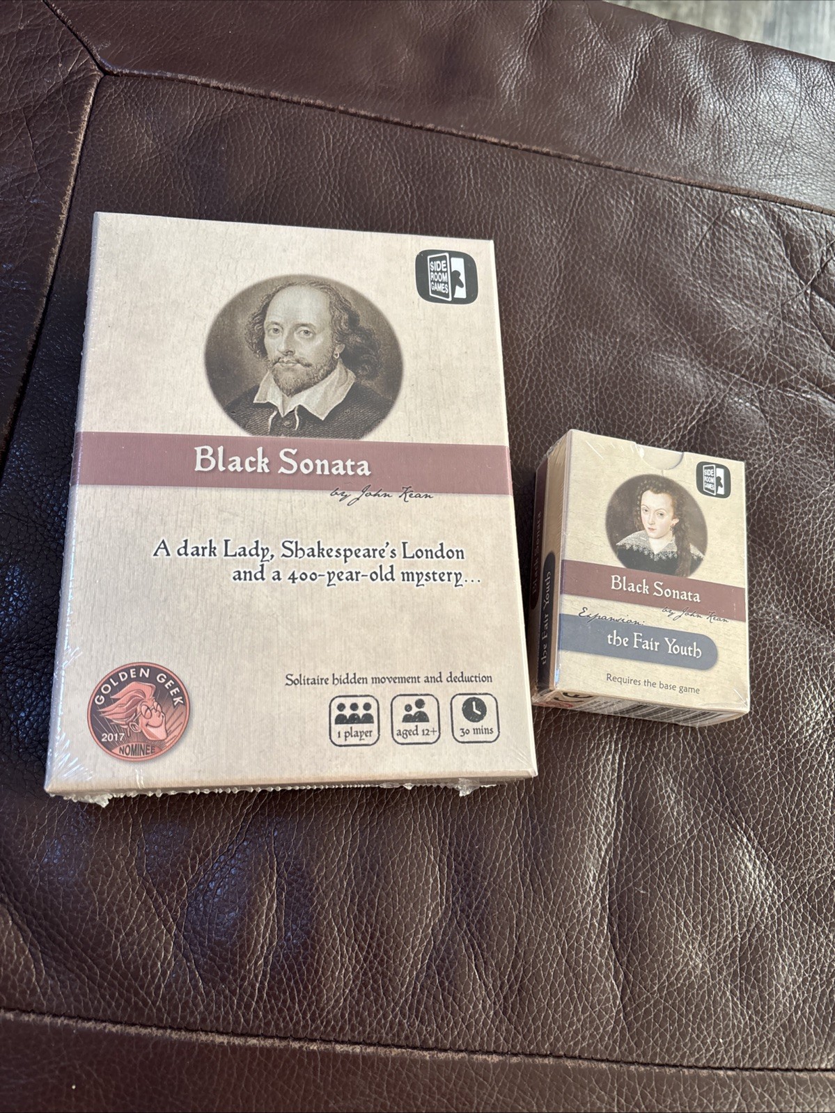 Black Sonata Solitaire Game + Fair Youth Expansions – NEW! Solo Side Room Games
