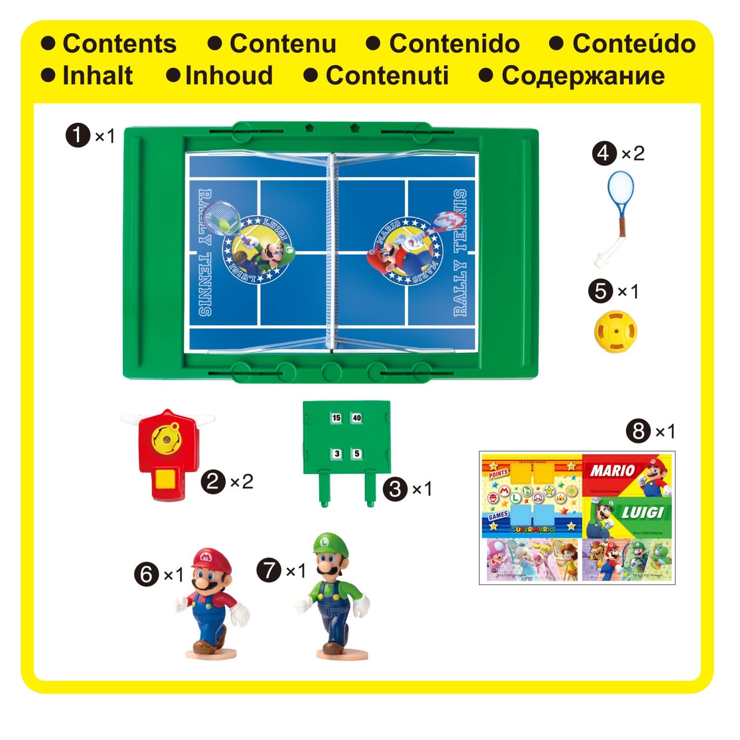 Super Mario Rally Tennis, Tabletop Skill and Action Game