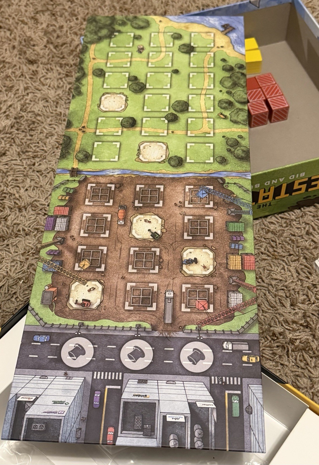 The Estates: Bid & Build Board Game Complete