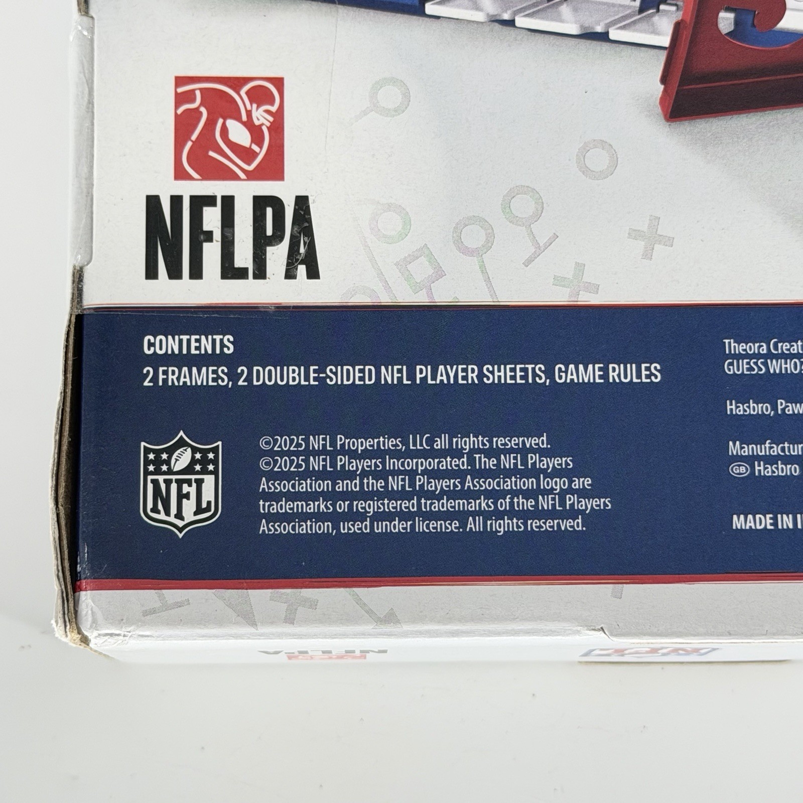 Hasbro Guess Who? NFL Edition Board Game New Complete Family Game Ages 6+
