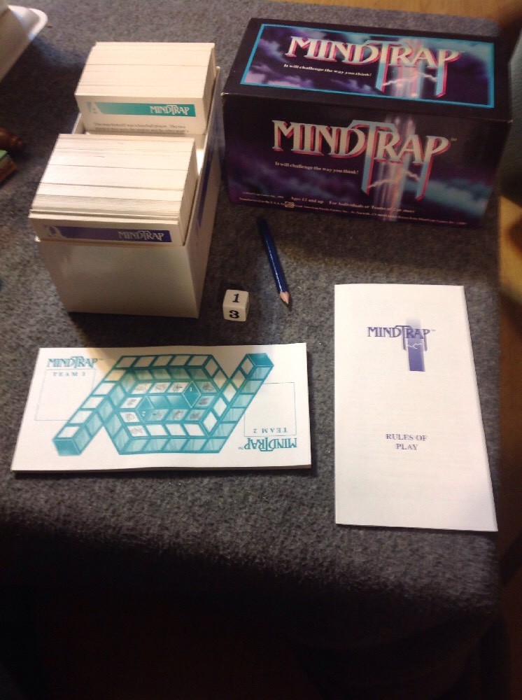MINDTRAP IT WILL CHALLENGE THE WAY YOU THINK, GAME 1991 – Complete