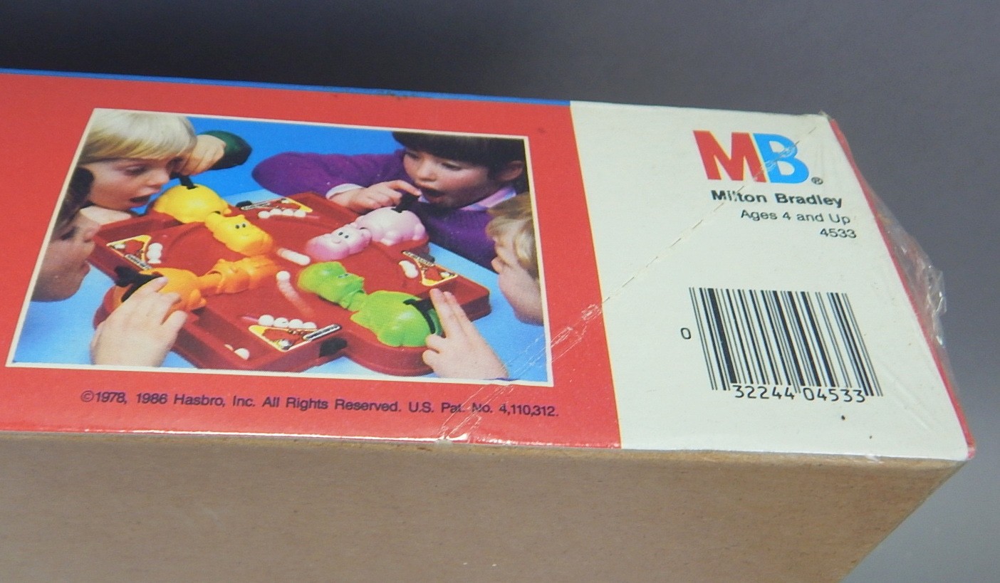 NEW SEALED Vintage 1986 Hungry Hungry Hippos Game Milton Bradley