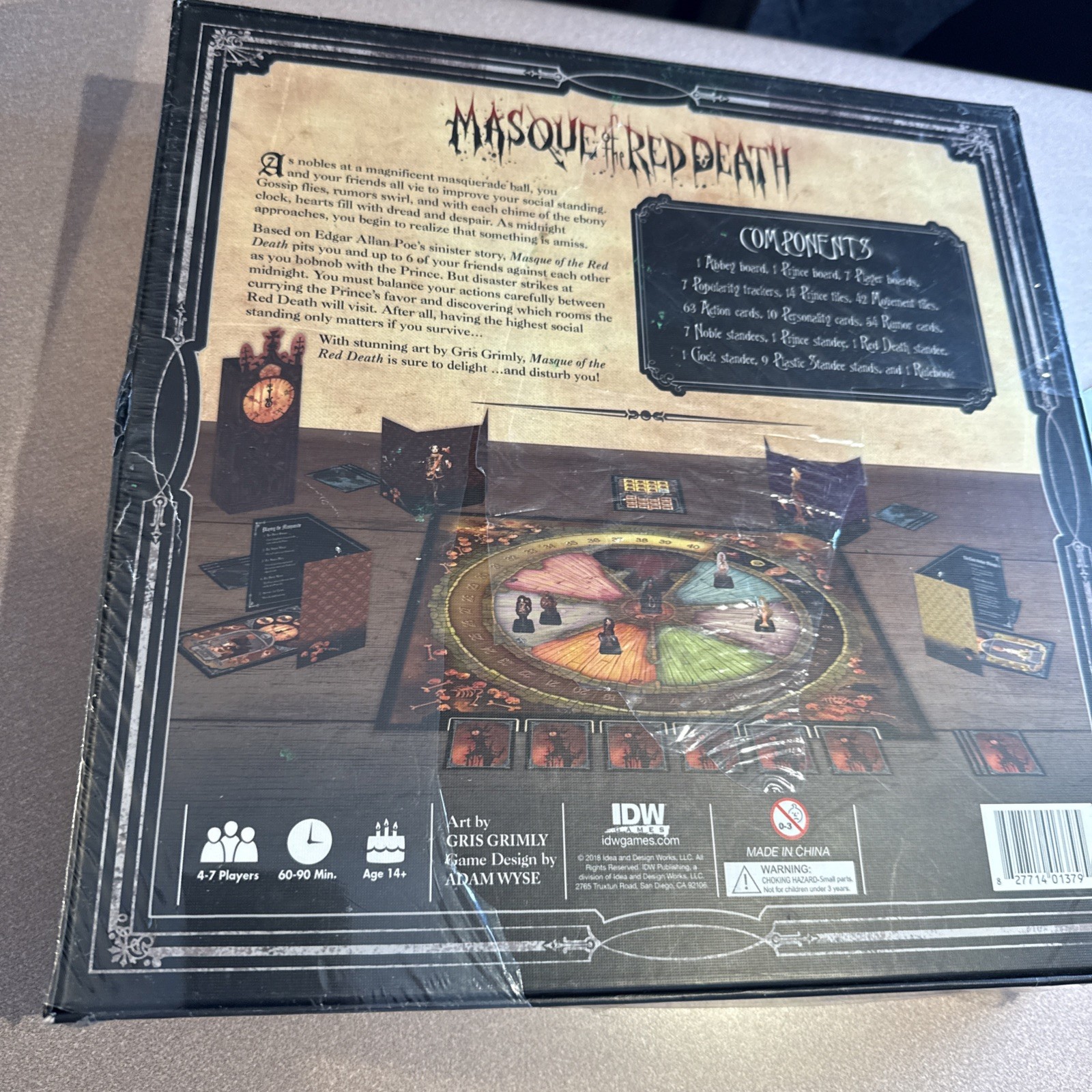 Edgar Allan Poe Masque of the Red Death Board Game Horror Gothic NEW