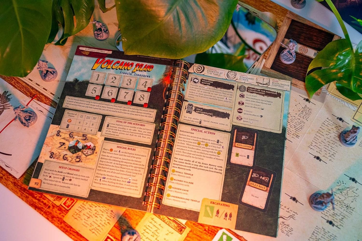 Robinson Crusoe: Book of Adventures, Strategy Board Game, for 1 to 4 Players and