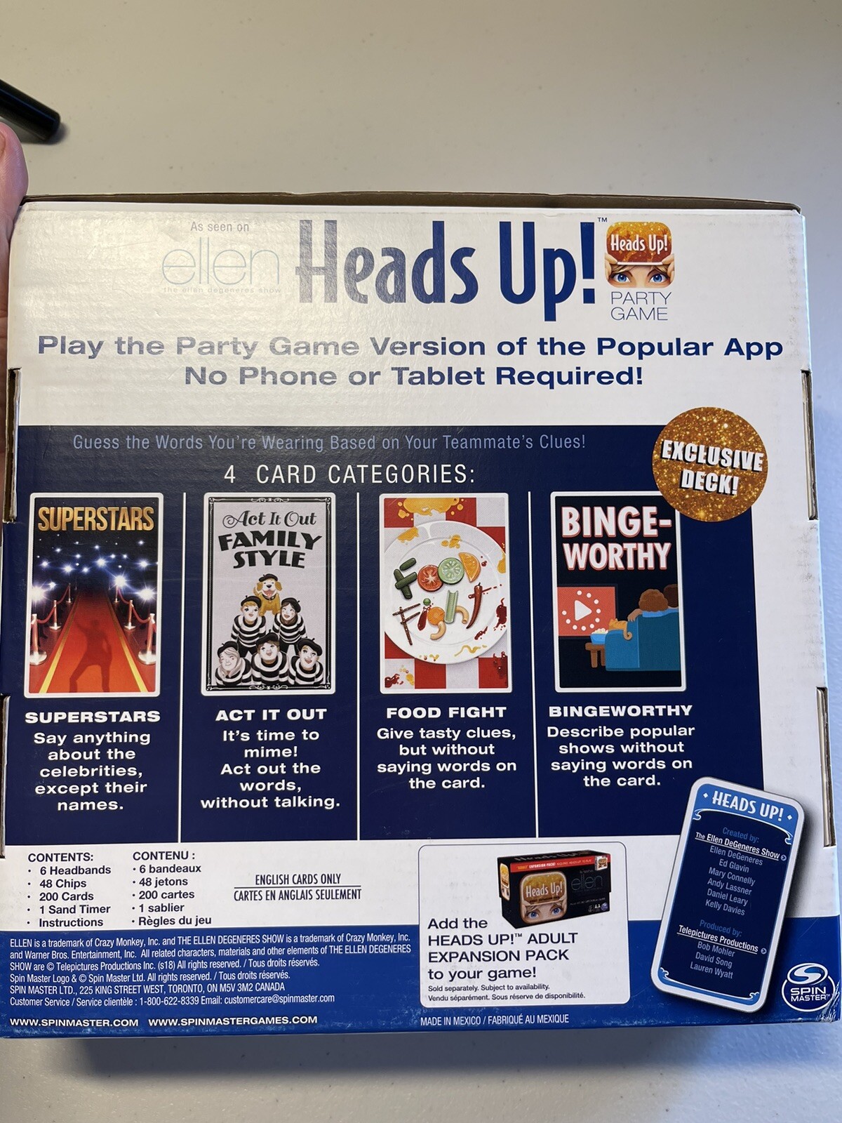 Heads Up! Party Game 3rd Edition | New / Sealed | As Seen On Ellen | 2-6 Players
