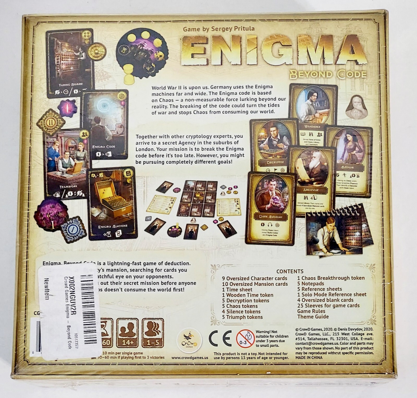 Crowd Games Board Game Enigma – Beyond Code. Sergey Pritula