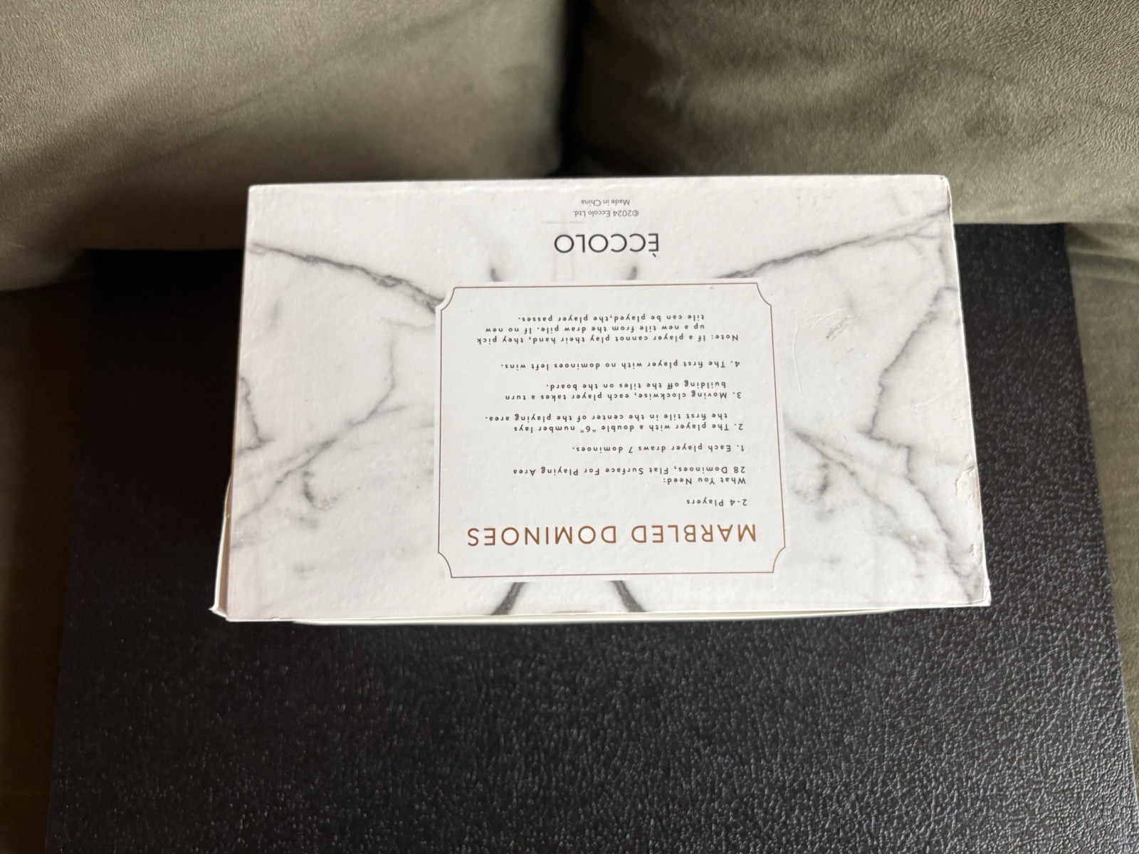 Marble Dominoes Set – Brand New In Box