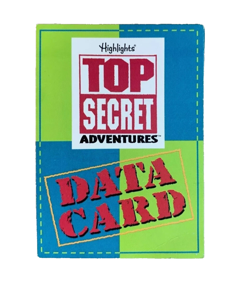 Highlights Top Secret Adventure Game Replacement Parts: Data Cards