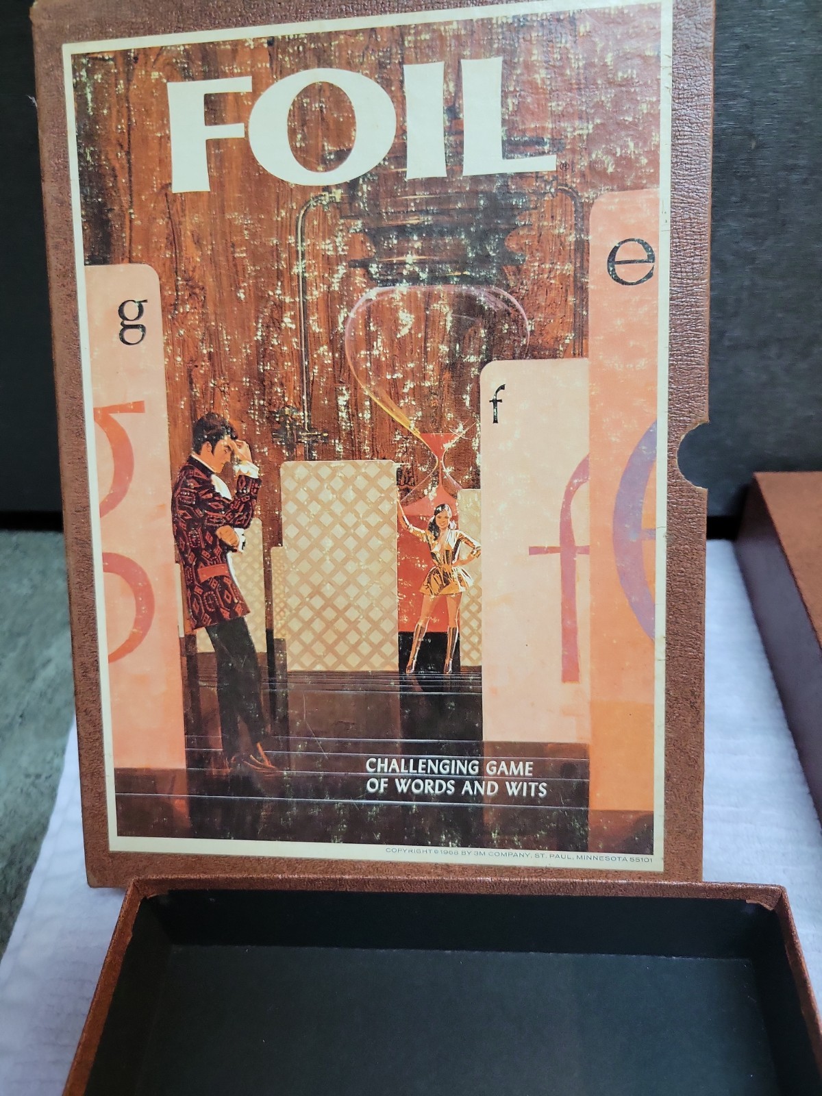 3M Foil Challenging Game Of Words & Wits 1968 3M Bookshelf Game Complete