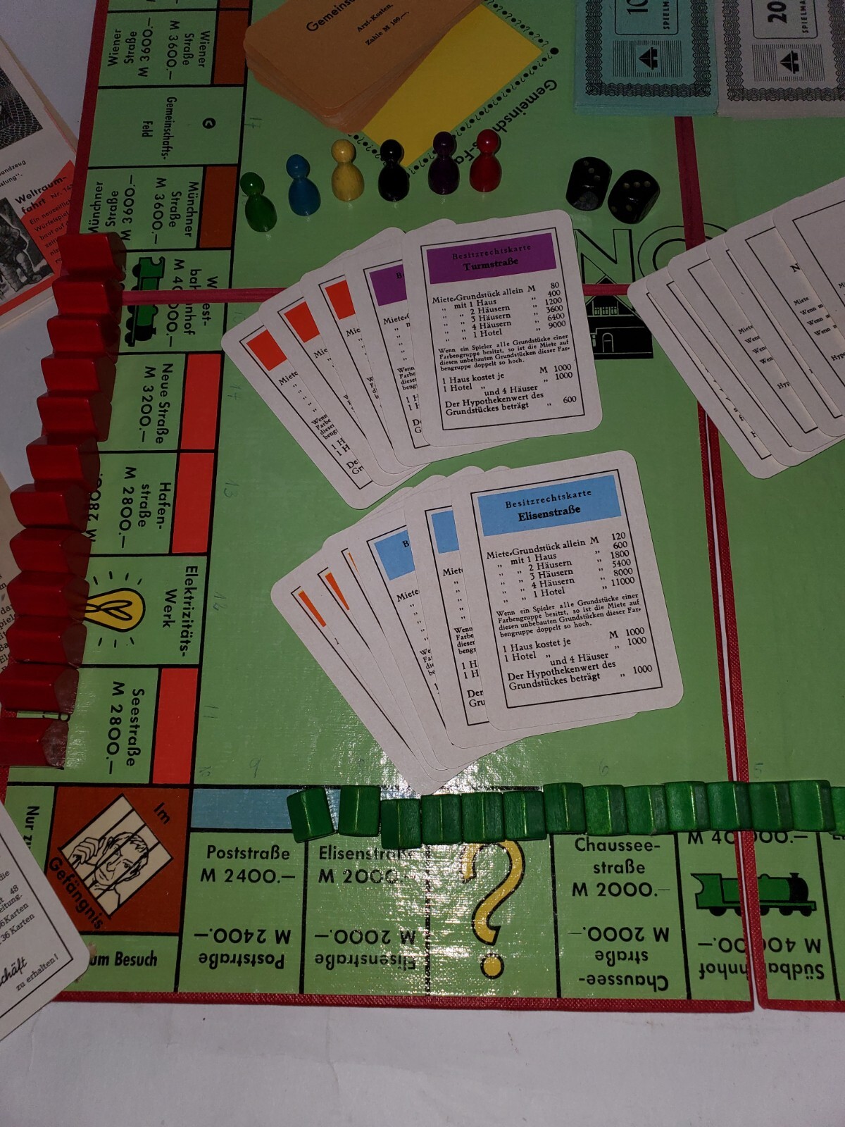 Monopoly Rare German Import 1961 Comp Amazing Condition Wood Pcs Spiele Schmidt