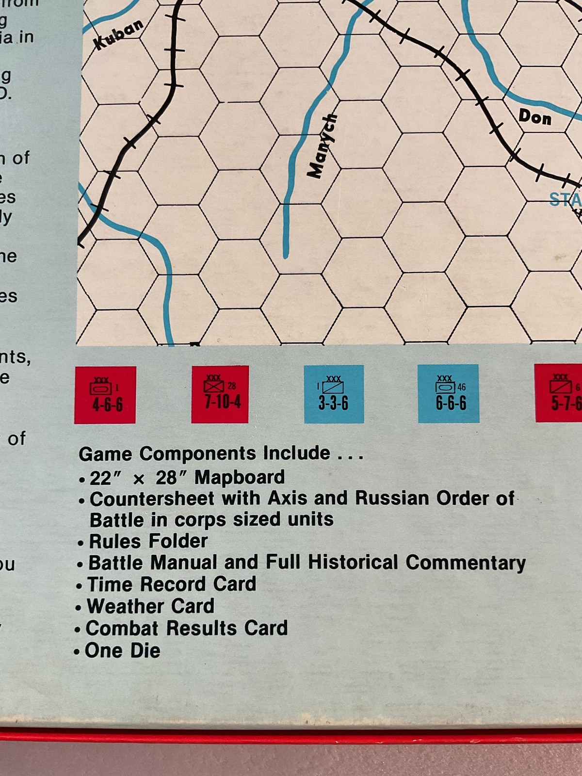 Vintage 1963 Stalingrad Board Game Avalon Hill WWII War Theme USA Red Box