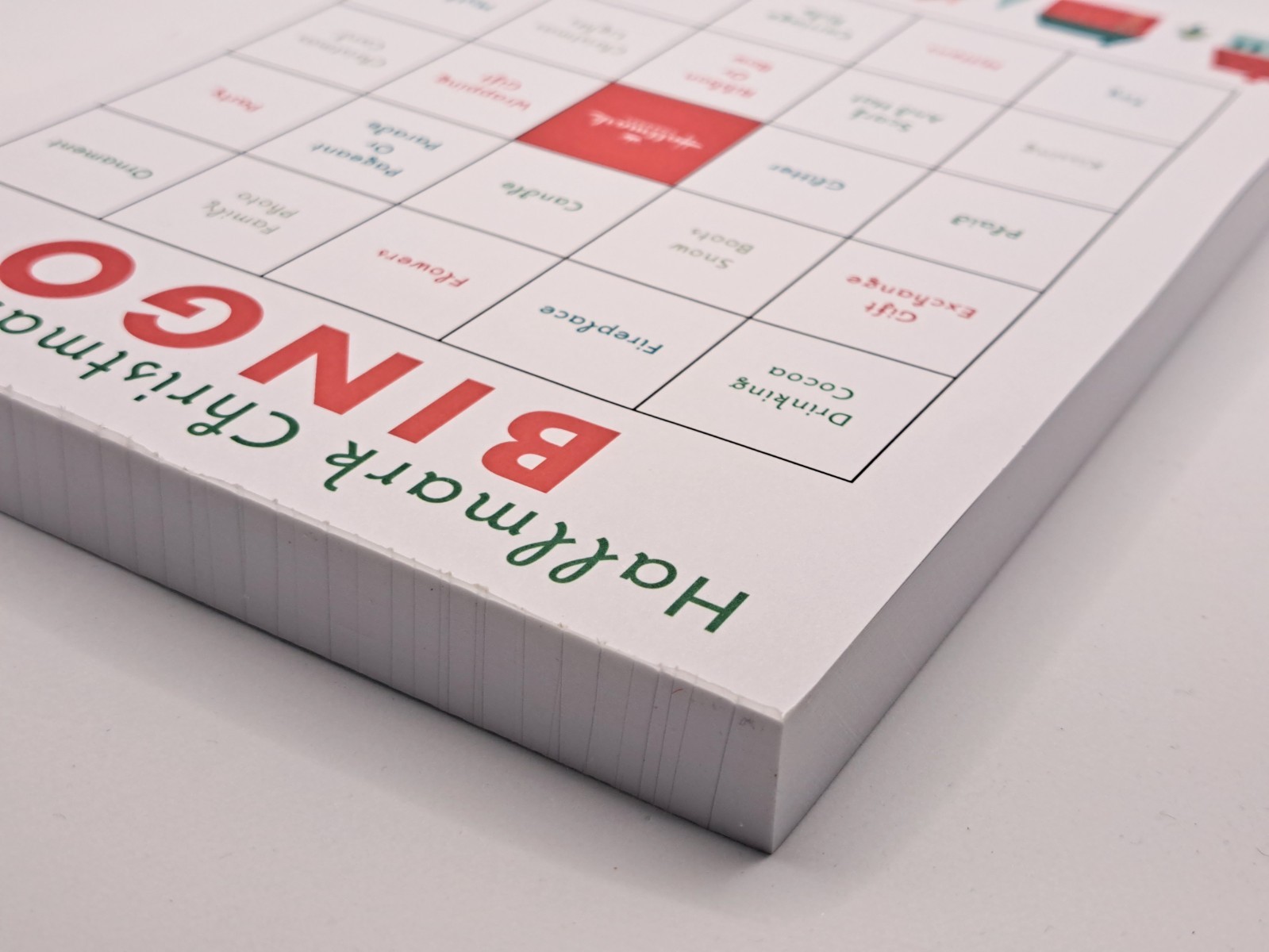 Hallmark Channel Christmas Movie Tear-Off Bingo Game Pad 102 Pages