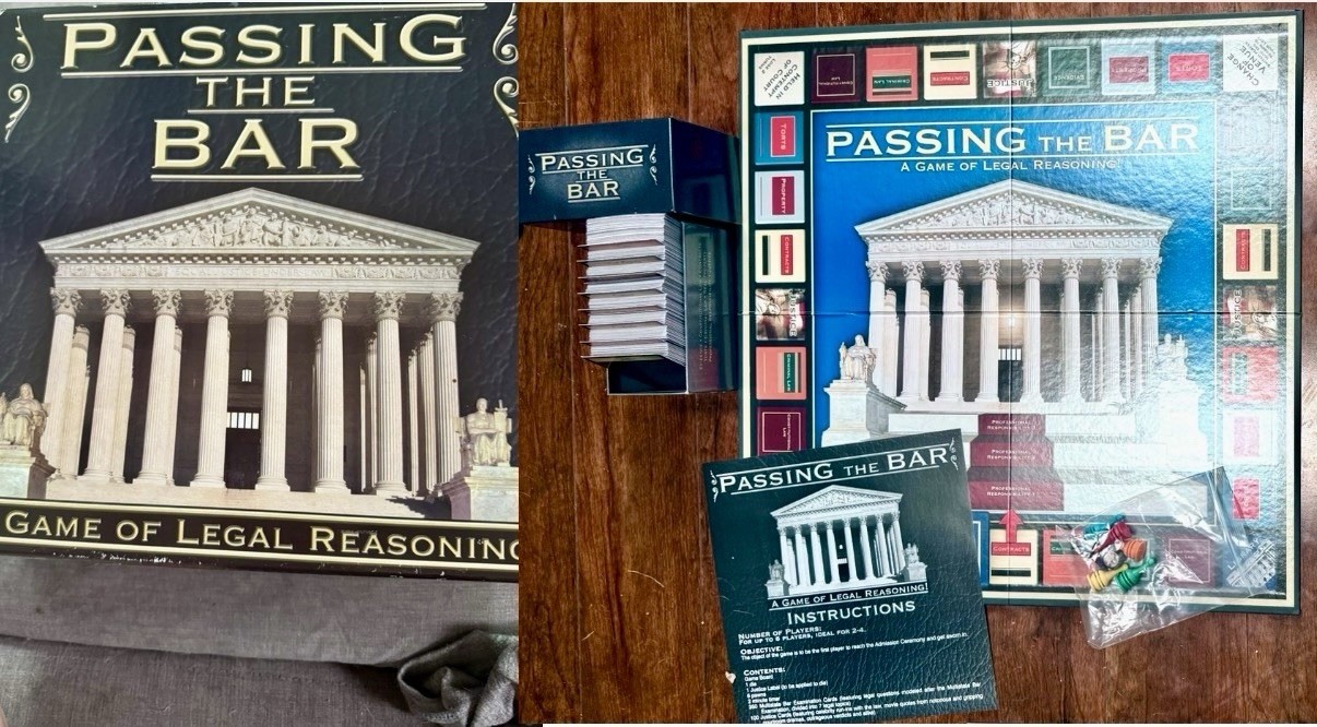 PASSING THE BAR BOARD GAME 1999 by P&R Educational Games LAW COMPLETE ~NICE!