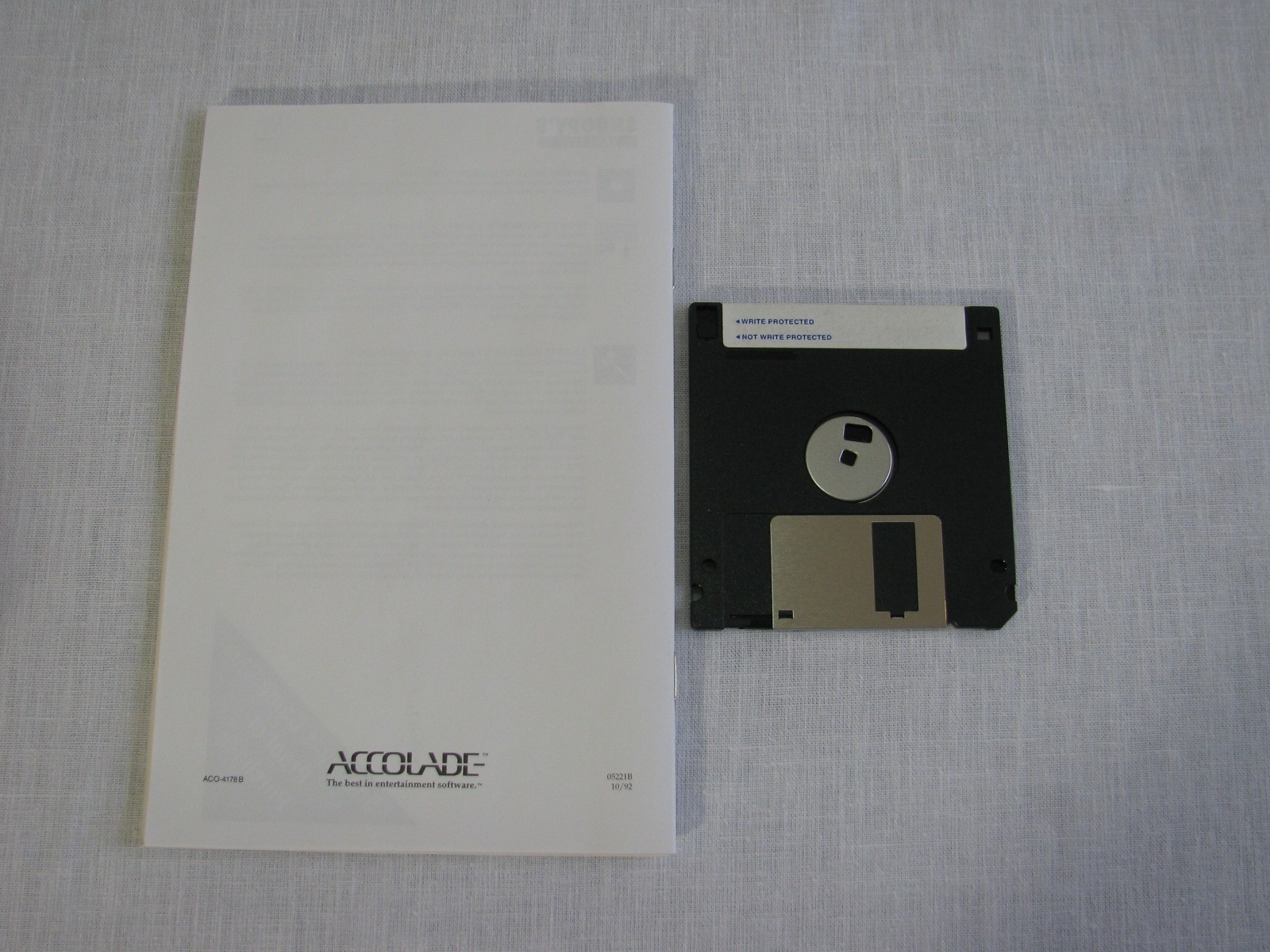 Vtg Accolade Software Snoopy’s Game Club for IBM PC, Disk/Book, 3-8 Years, 1992