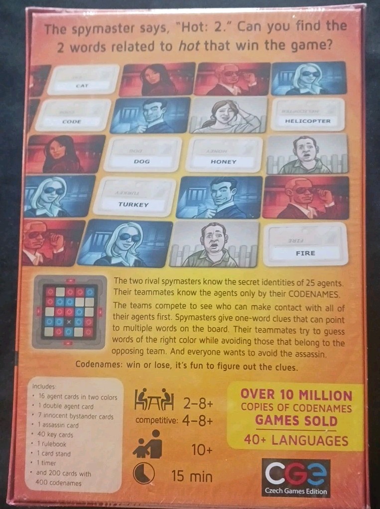 New in sealed box CODENAMES Game (Czech Games Edition)(FREE SHIPPING)