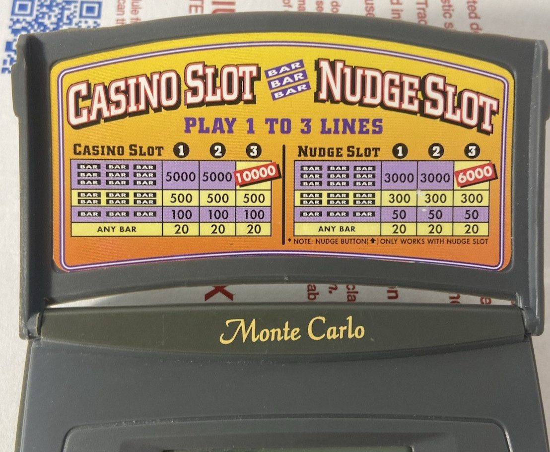Lot of 3 Radica Monte Carlo Acey Deucy Poker, Blackjack & Casino Slot – All Work