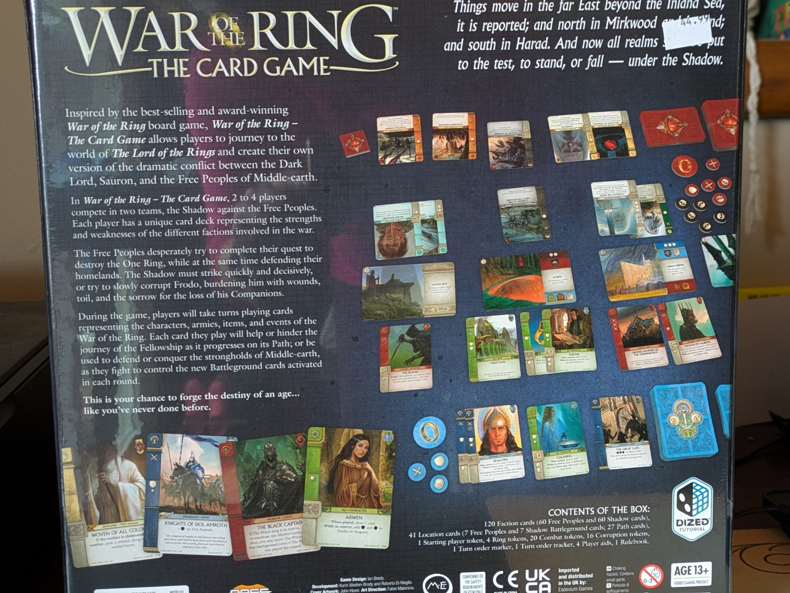 Ares Games War of The Ring: The Card Game – 60+ Minutes of Gameplay for 2-4