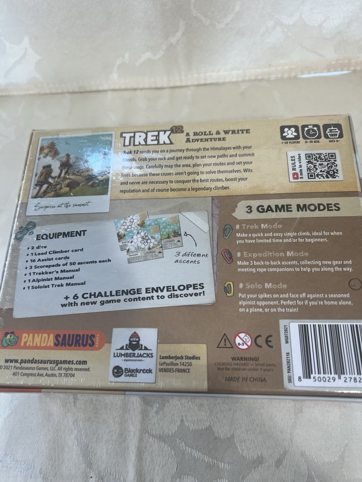 Trek 12 Himalaya Board Game Pandasaurus NIB – A Roll and Write Adventure