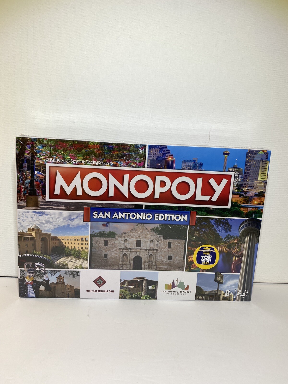 Monopoly San Antonio edition Includes a Free Top Trumps Card Sealed Game Night