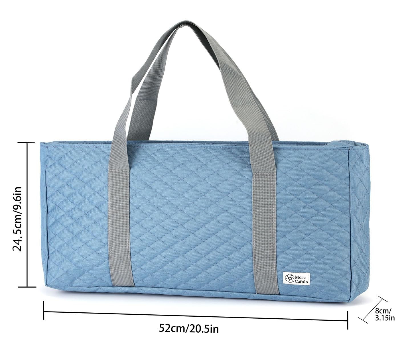 Empty Mahjong Bag Set – Pearl Gray Quilted Soft Case with 2 Wrappers for Amer…