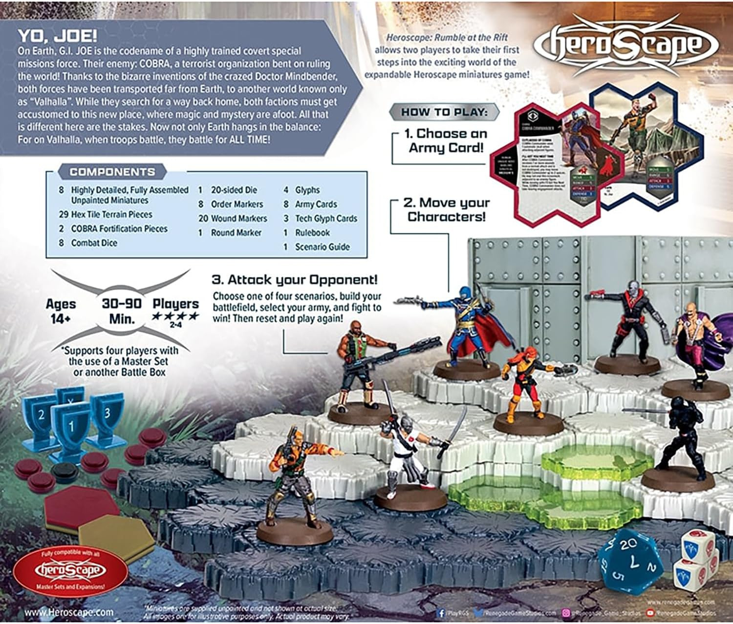 Heroscape: G.I. JOE: Rumble At The Rift 2 Player Battle Box