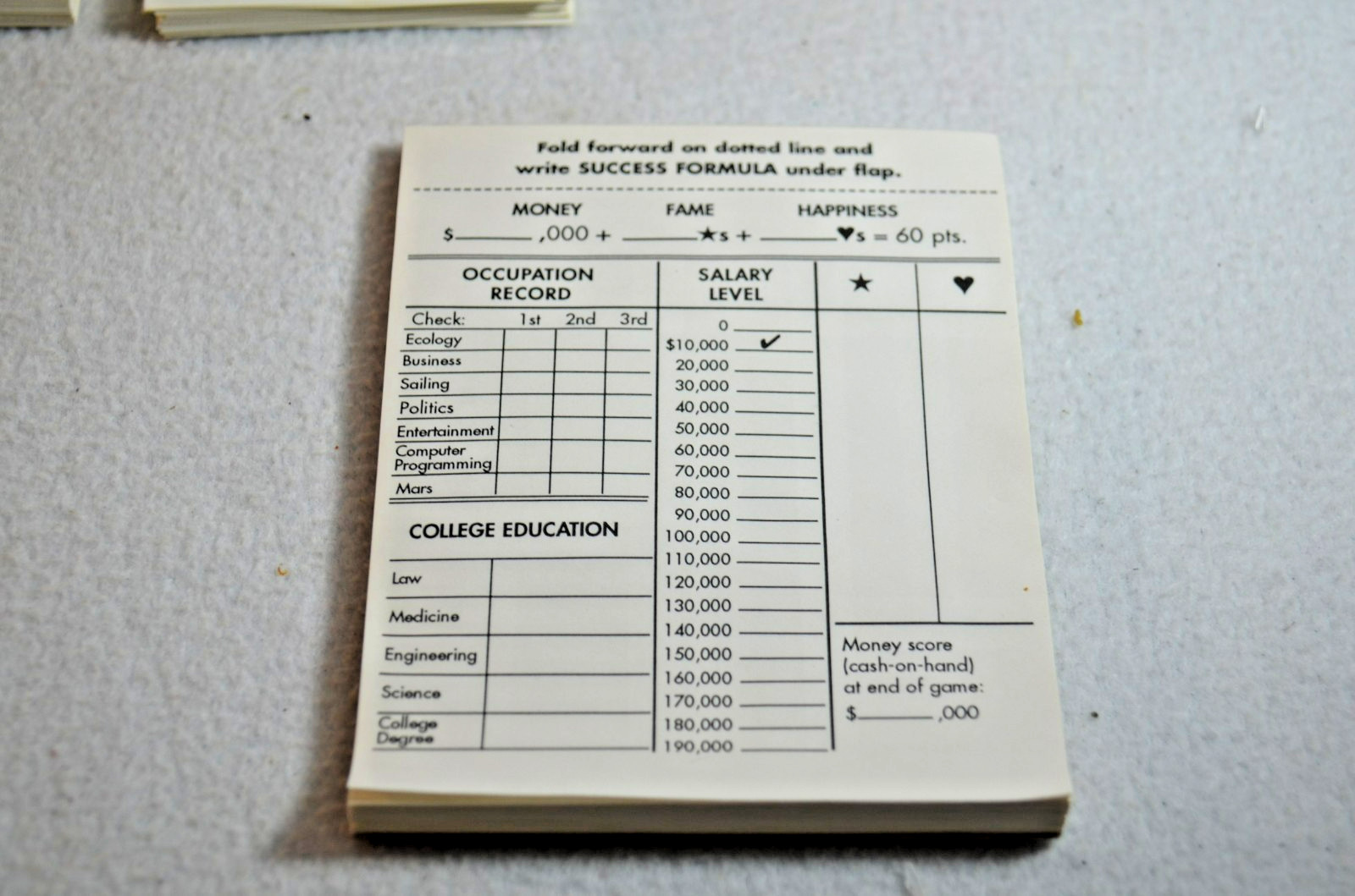 The Original Careers Boar Game 1997 Ages 8- up Complete