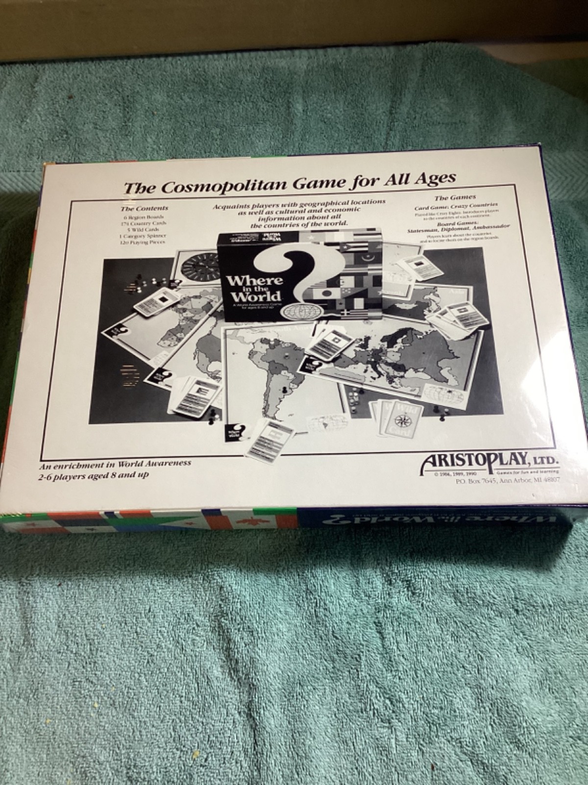 “Where In The World” a World Awareness Game Vintage1986 Ages 8 & Up NEW