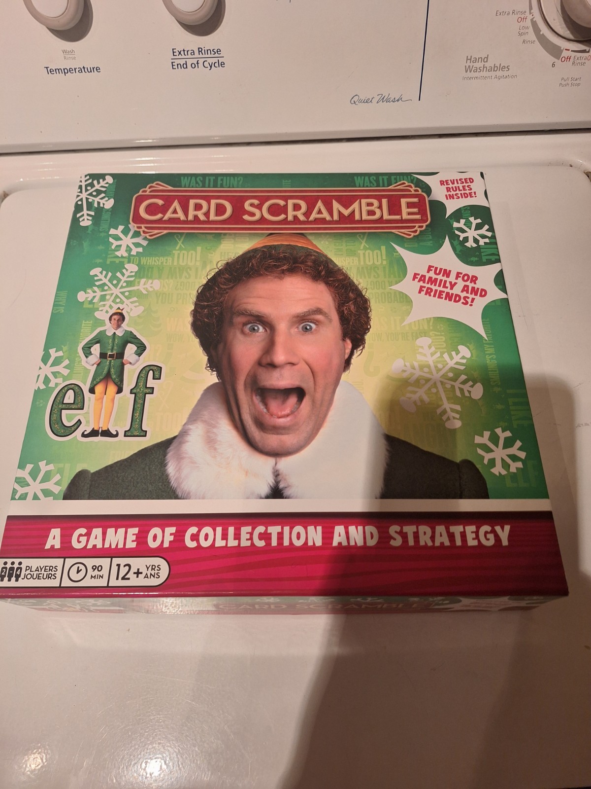 Elf Card Scramble Board Game Holiday Christmas