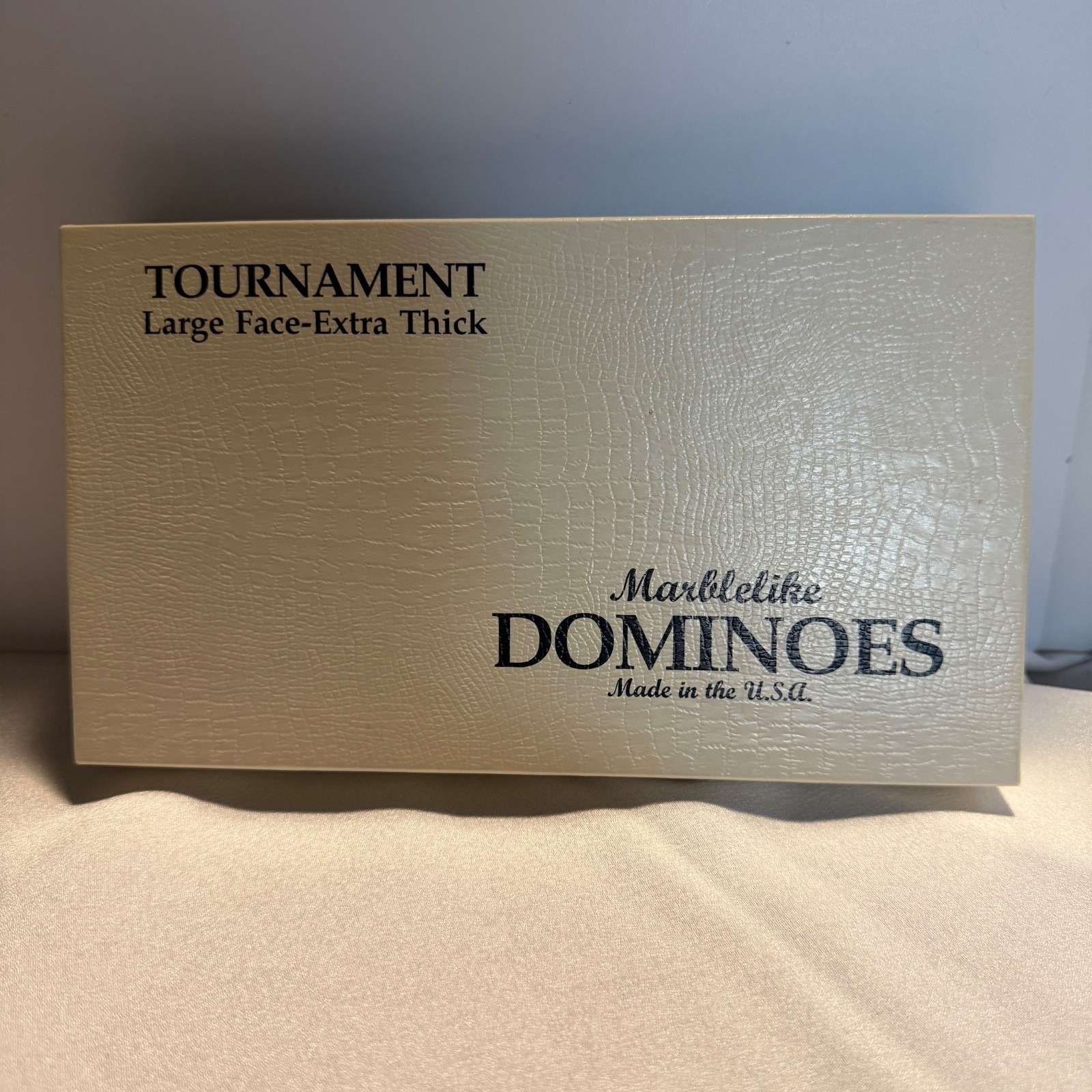Vintage Puremco ARCO Advertising Dominoes No 1632 Tournament Large Face USA
