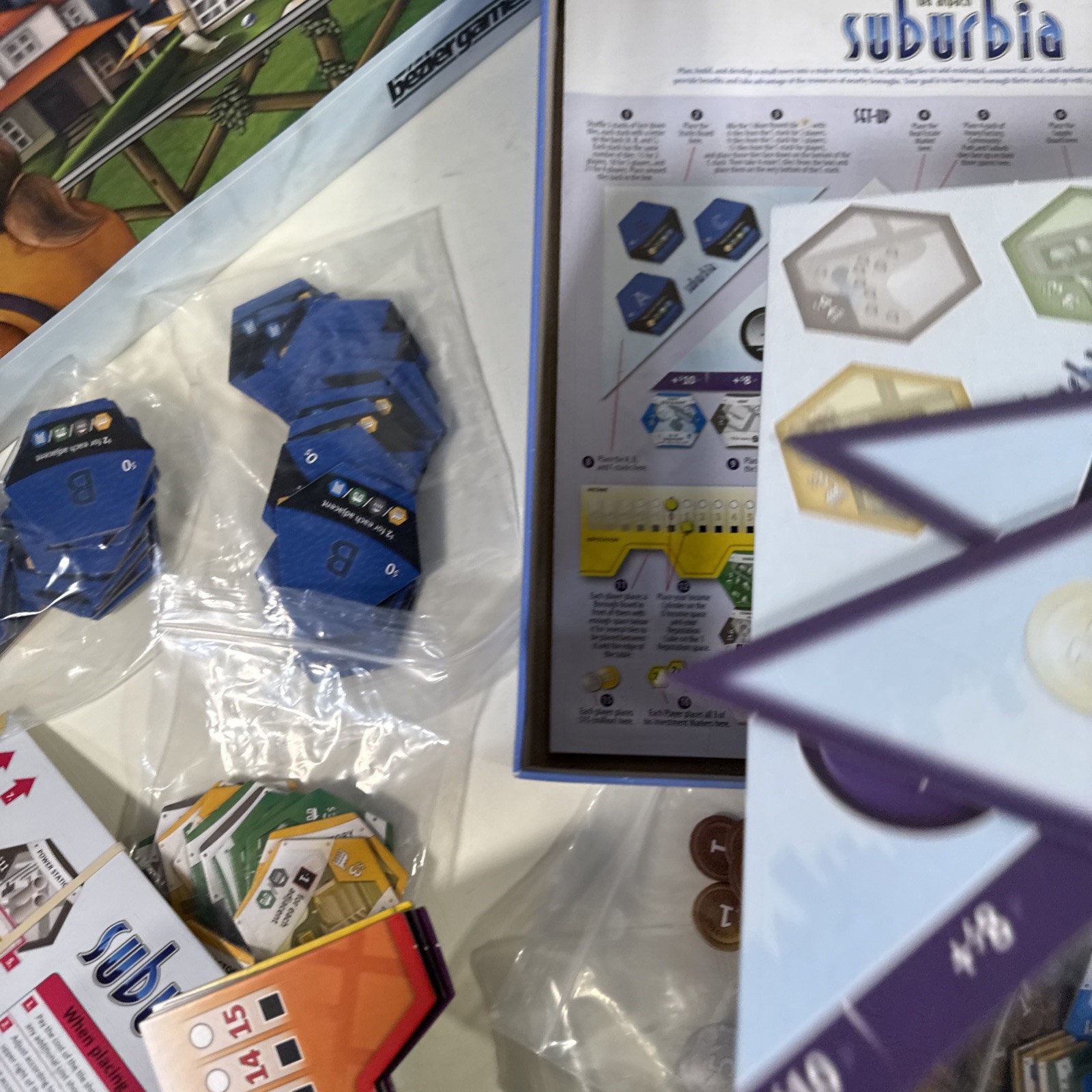 SUBURBIA Board Game – Bezier Games (Used, COMPLETE)