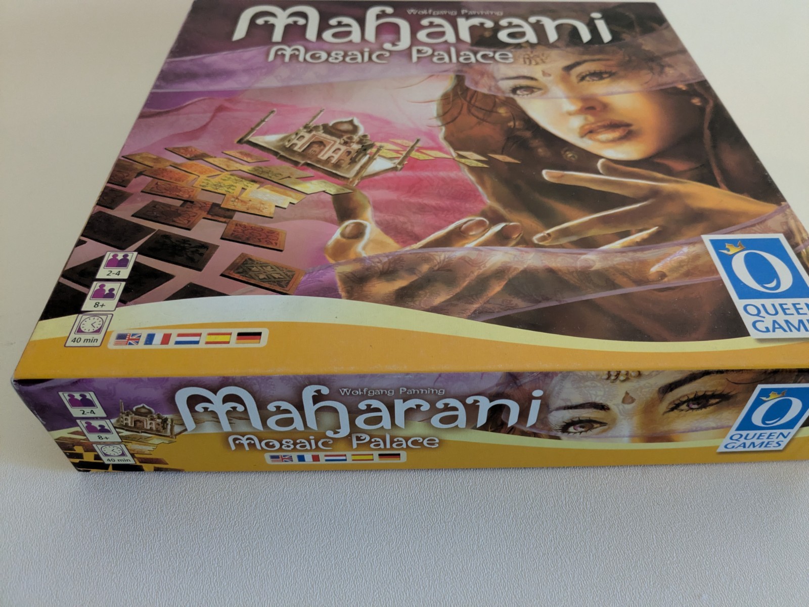 Maharani Mosaic Palace Board Game 2012 Queen Games Complete in Box CIB 100%