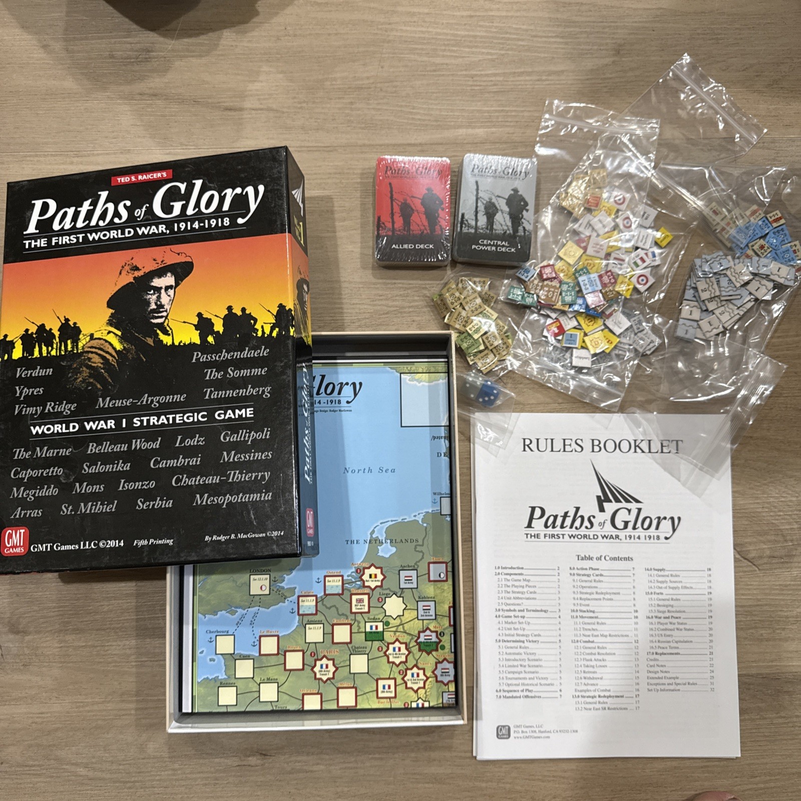 Paths Of Glory The First World War Board Game GMT games
