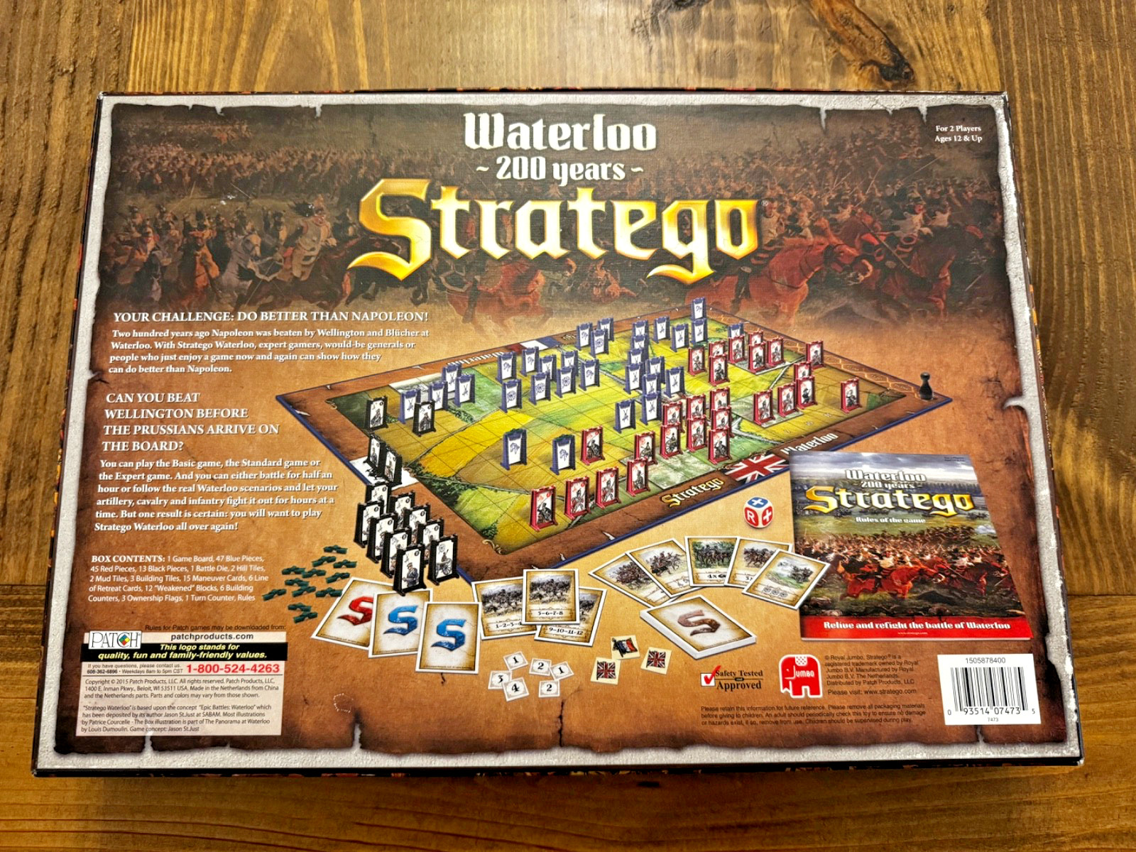 Stratego Waterloo 200 Years Board Game. Good+ Condition