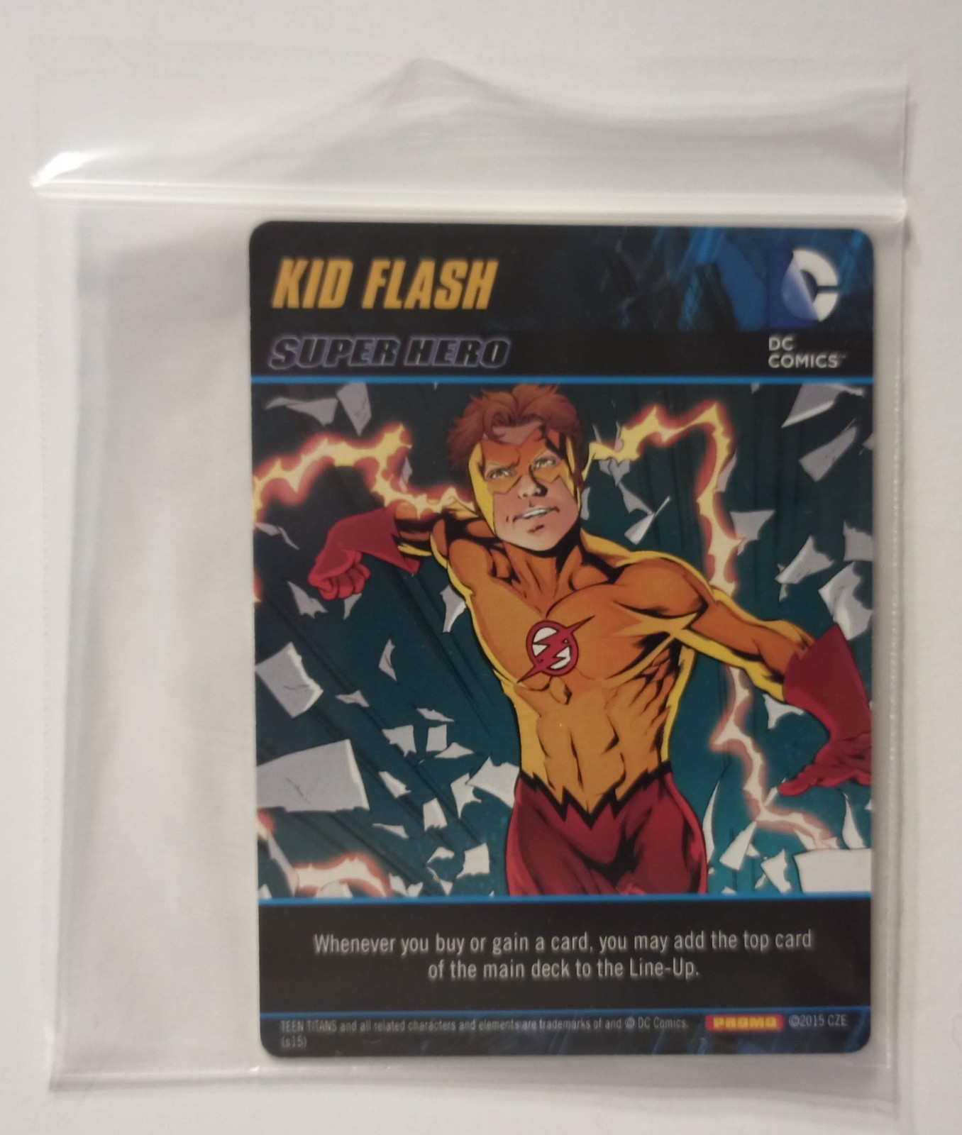 DC Deck Building Kid Flash Promo Card Board Game Cryptozoic