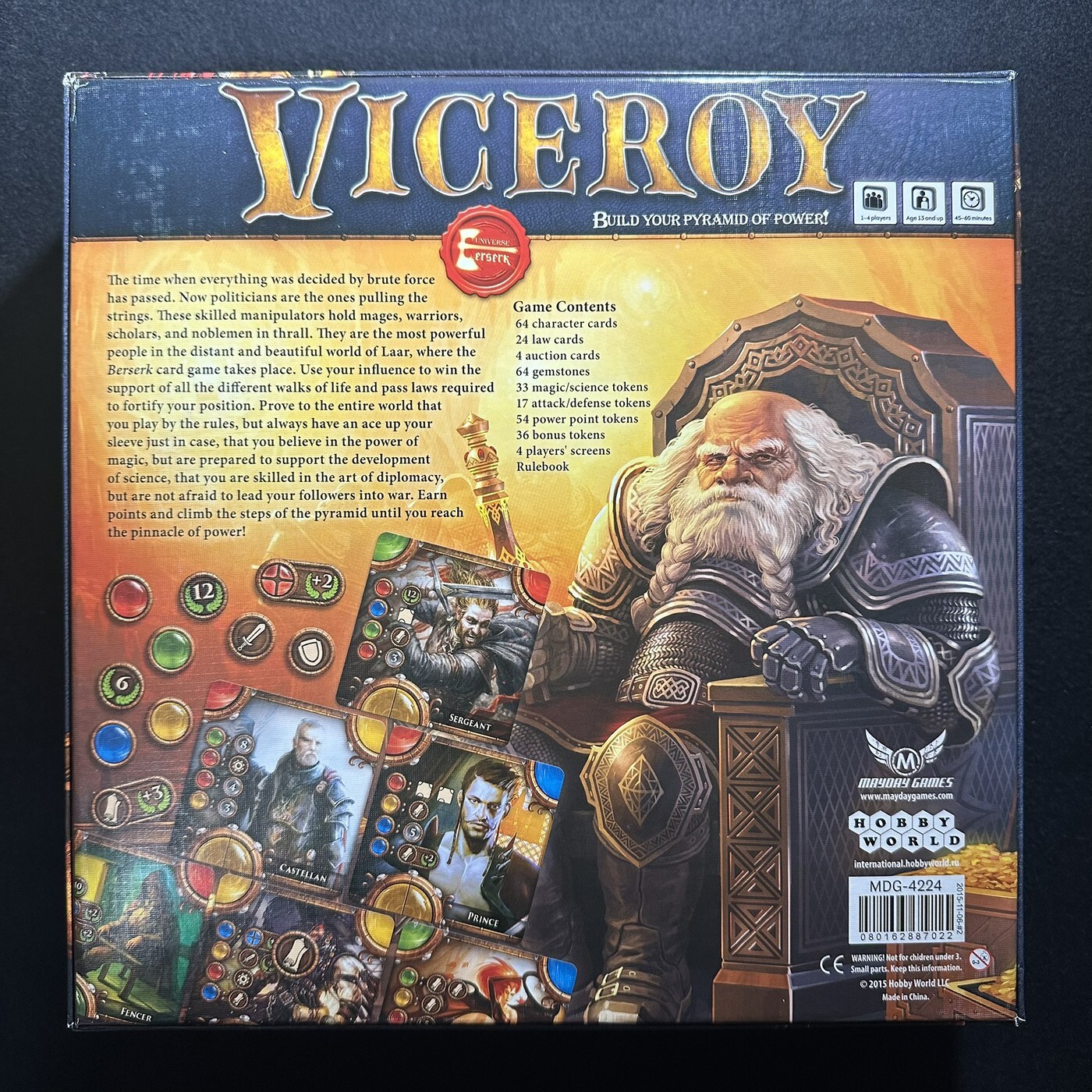 CIB Viceroy Hobby World 2014 Fantasy Card Game Strategy Pyramid Build