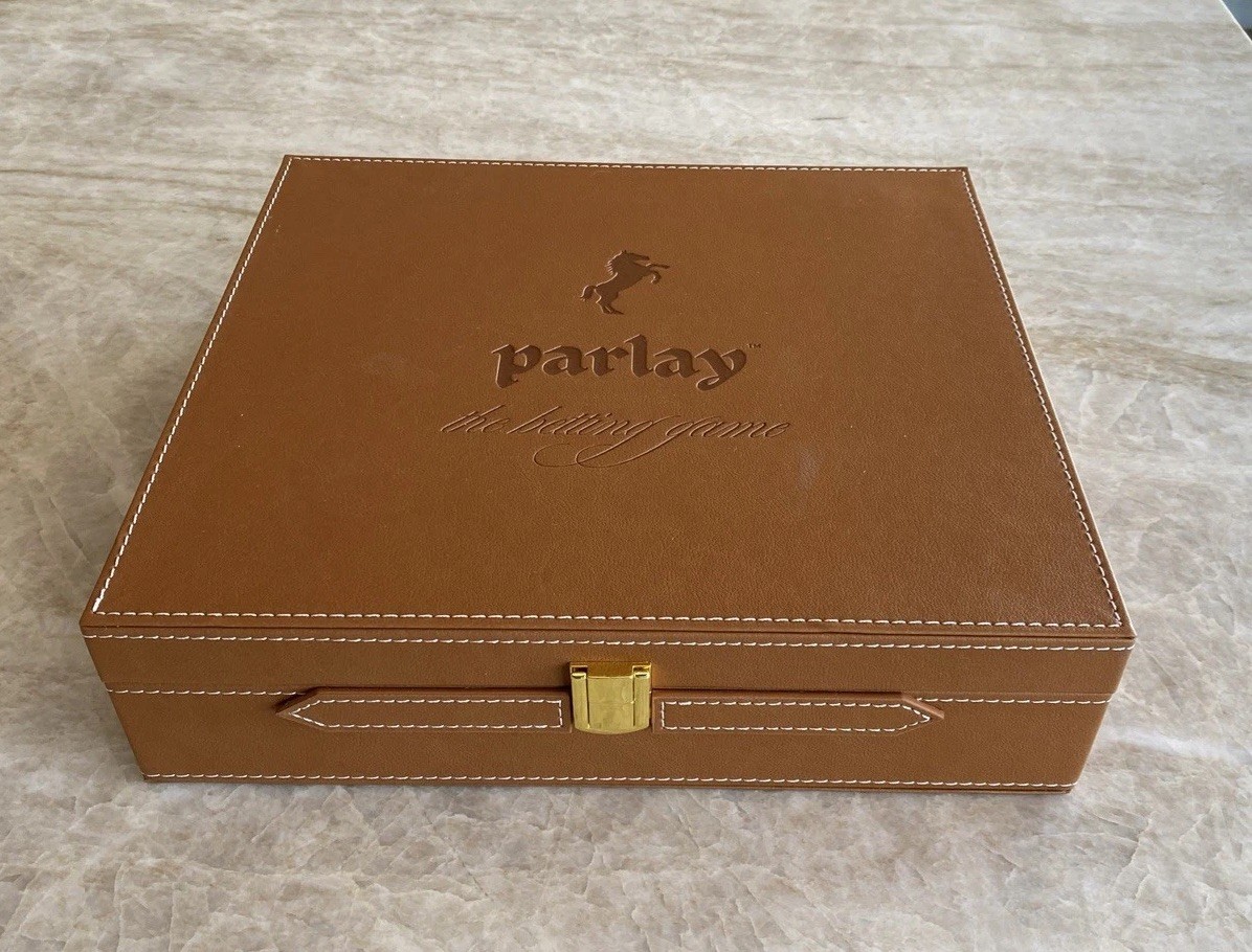 Parlay The Betting Game Deluxe VIP Leather Case Unused
