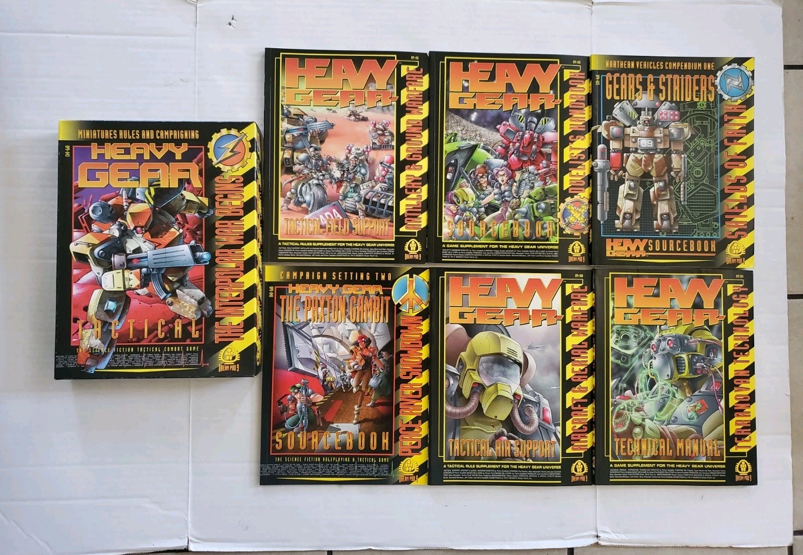 Heavy Gear Tactical Game Incomplete Miniatures Combat RPG and Sourcebooks READ