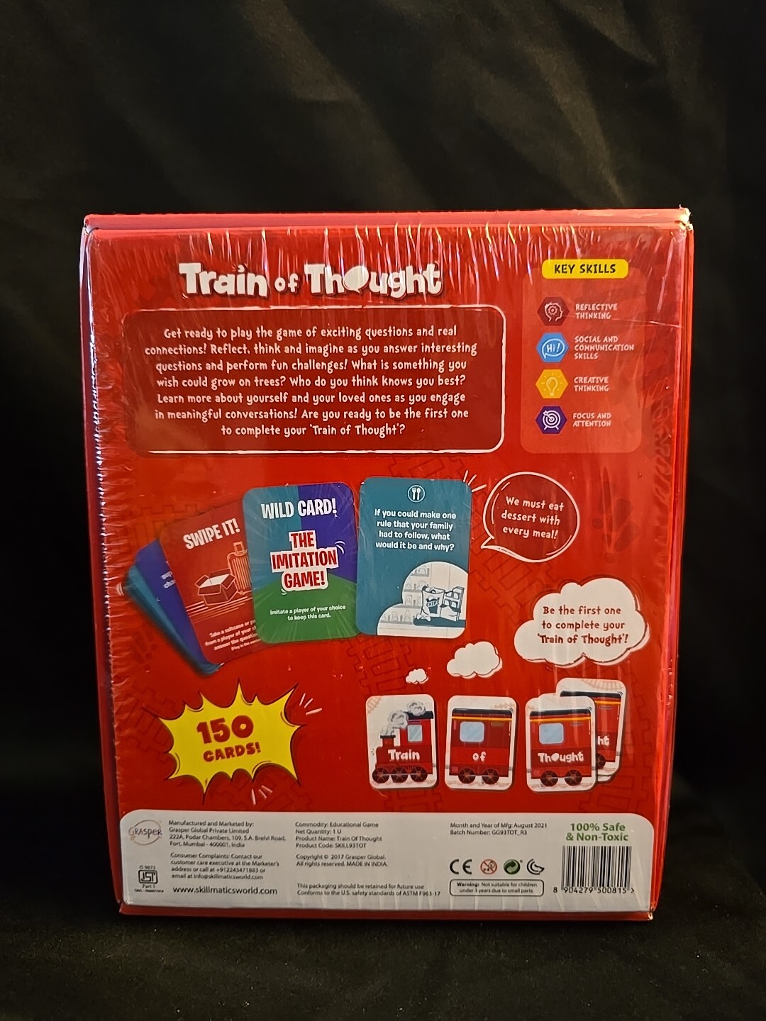 New Skillmatics Card Game Train of Thought Fun for Family Game Night Educational