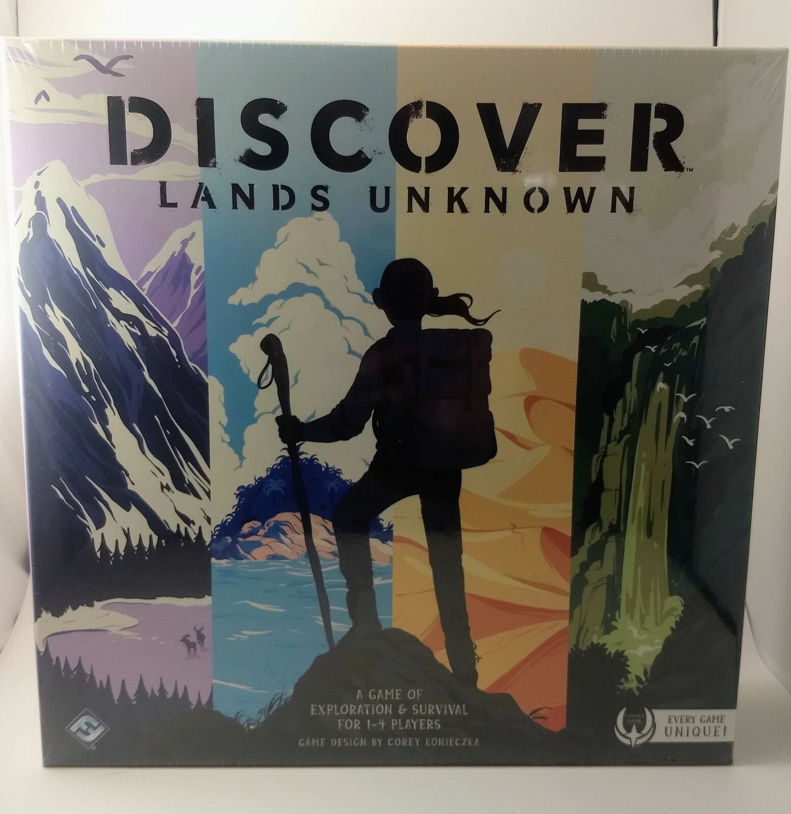 Discover Lands Unknown Board Game Fantasy Flight Games Survival Explore *SEALED