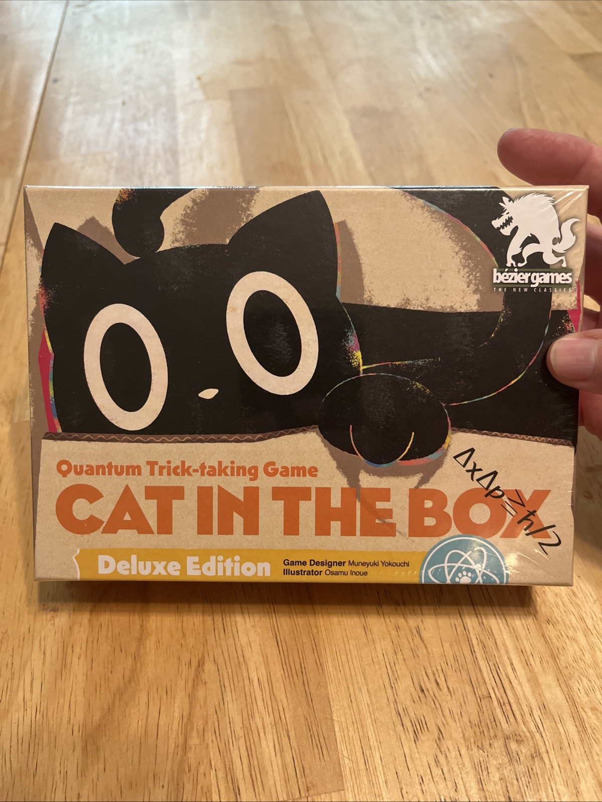 CAT IN THE BOX: Deluxe Edition Quantum Trick-Taking Board Game Bezier Games NEW