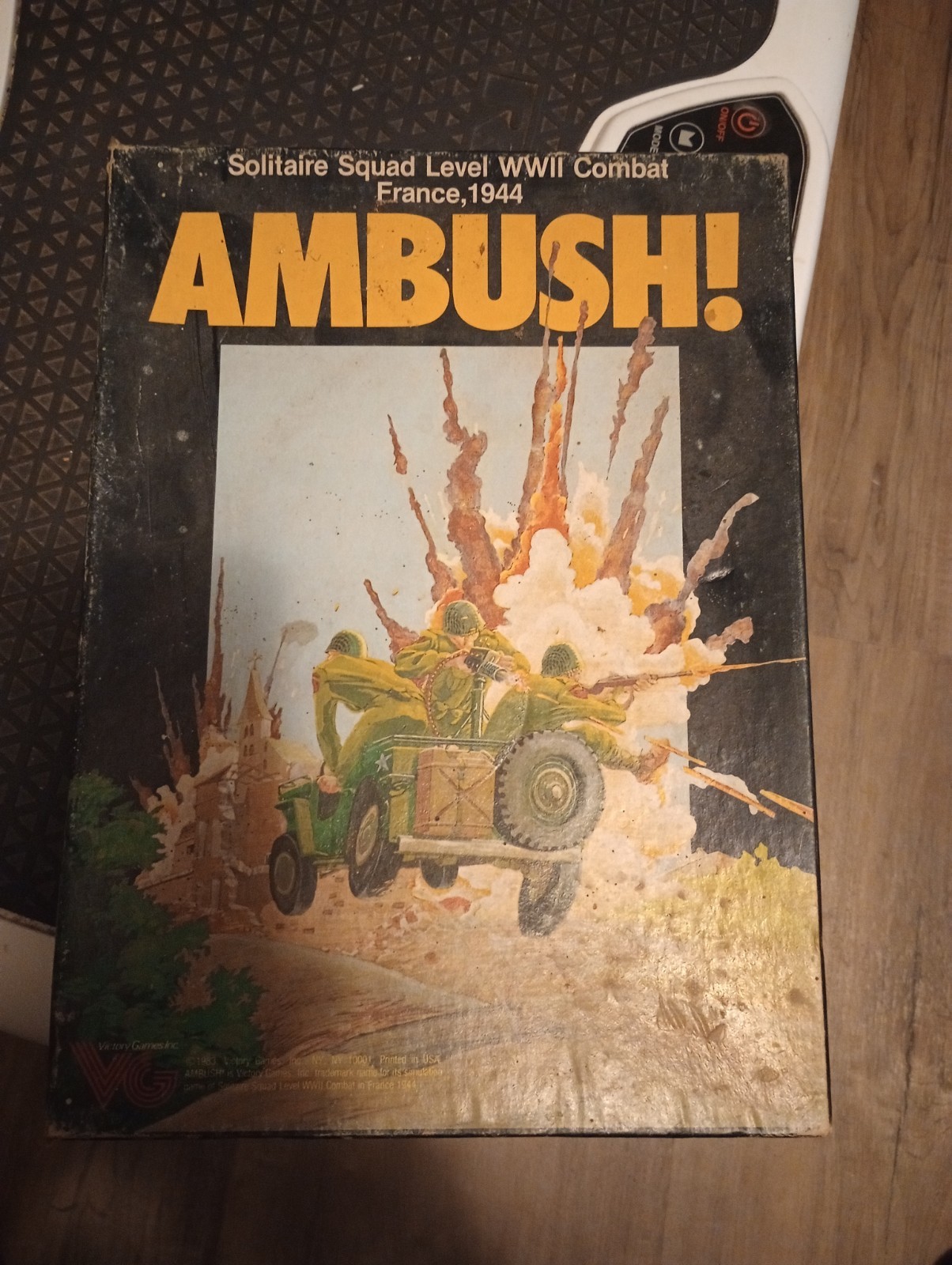 AMBUSH Solitaire Squad Level WWII Combat France 1944 Victory Games 1983