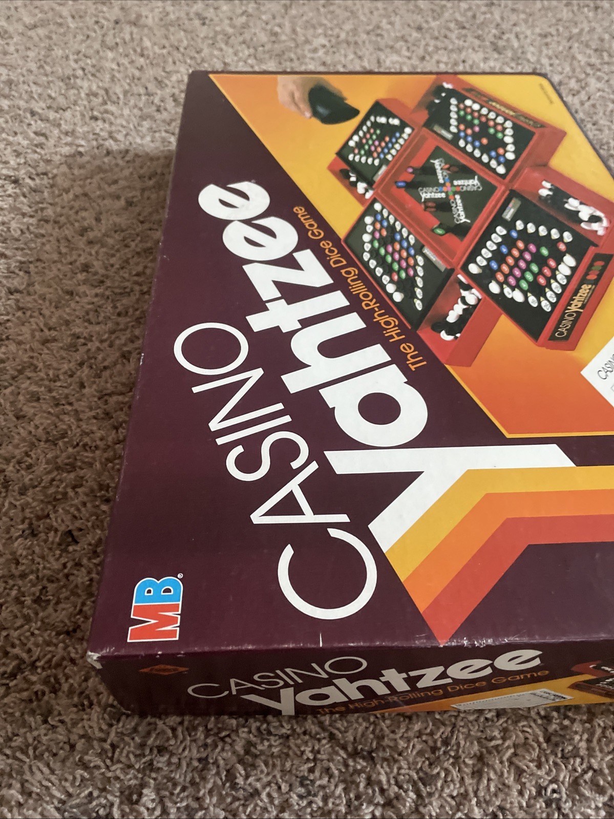 Vintage 1986 Casino Yahtzee Game by Milton Bradley 100% COMPLETE Nice!