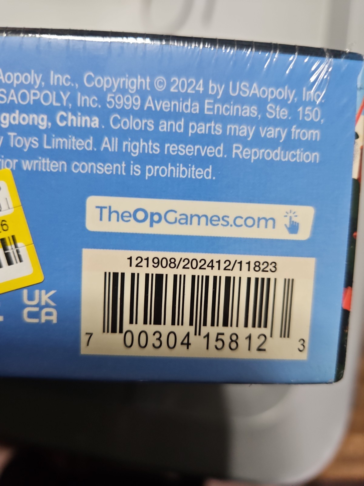 The Op Games 10 Days in the USA Board Game: NEW /SEALED