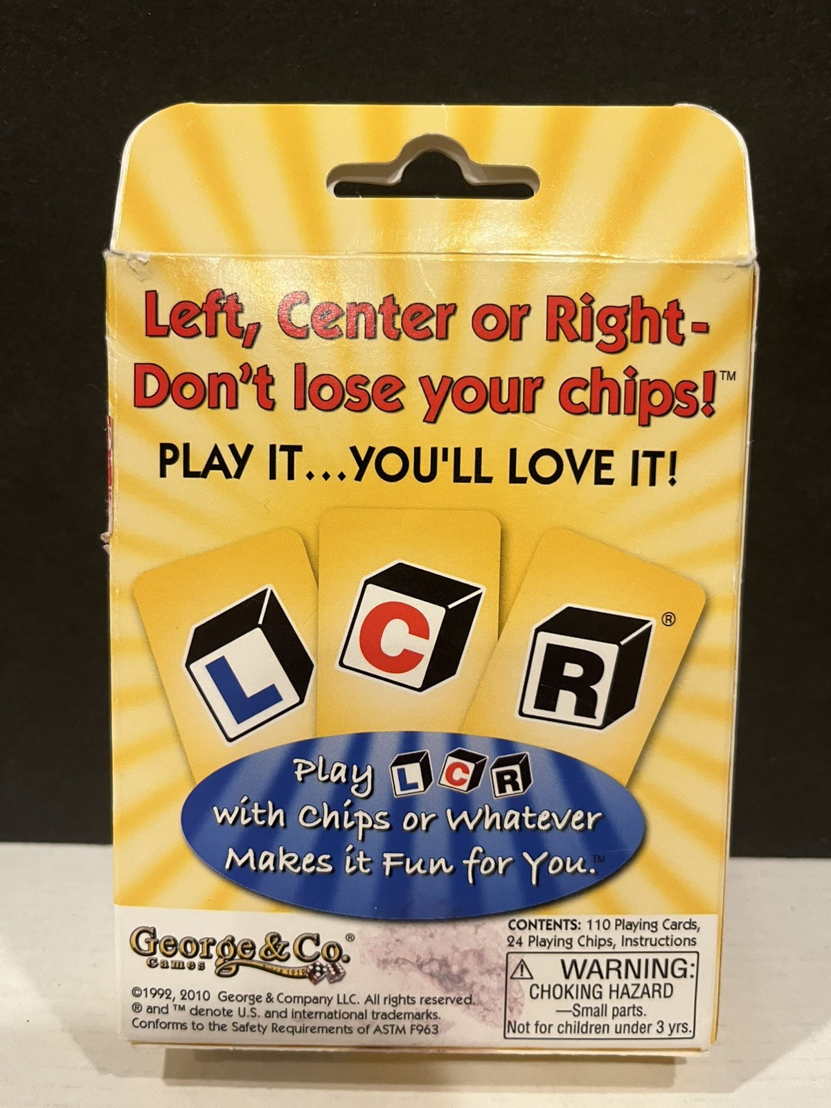 The Original LCR – Left Center Right Dice Game – George & Company 2010