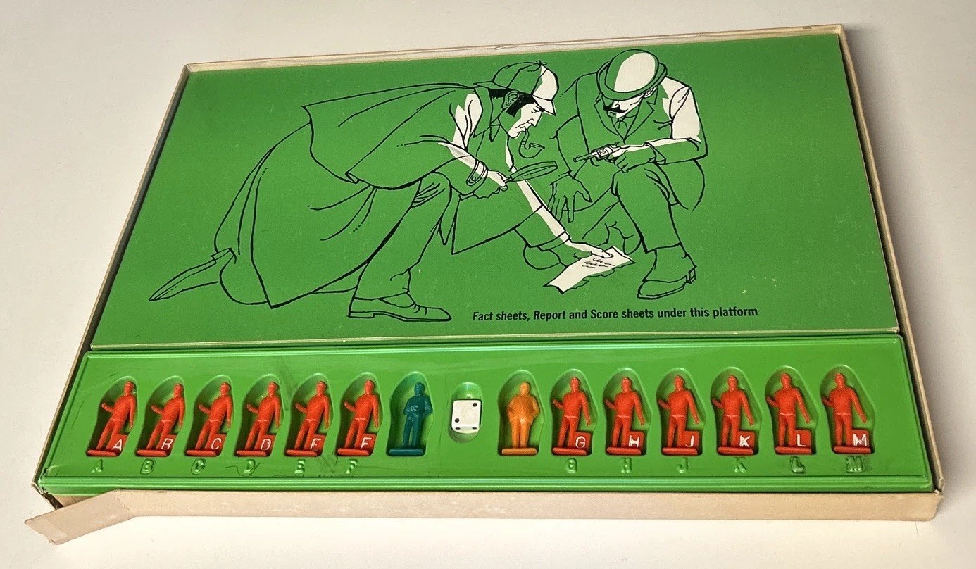 Vintage 1967 Sherlock Holmes Murder on the Orient Express Board Game Complete