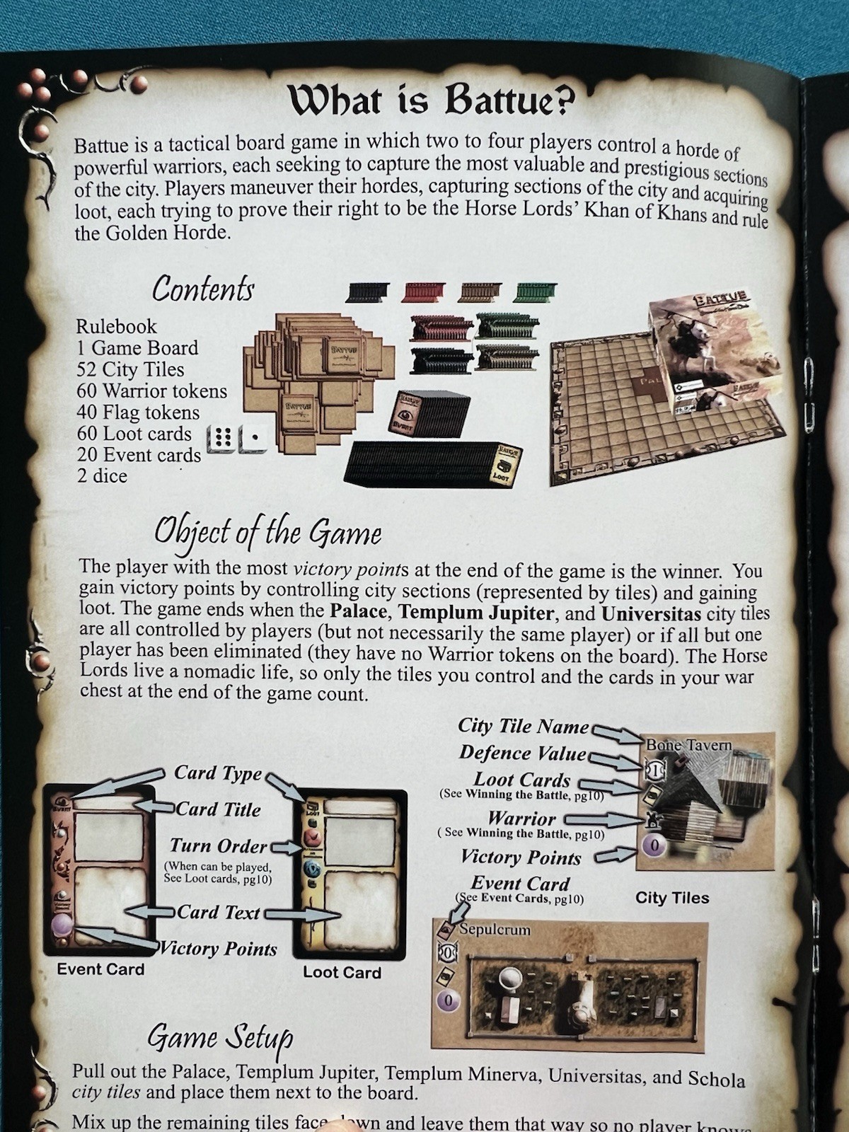 Battue Storm of the Horse Lords Board Game 2007 Red Juggernaut, Unplayed